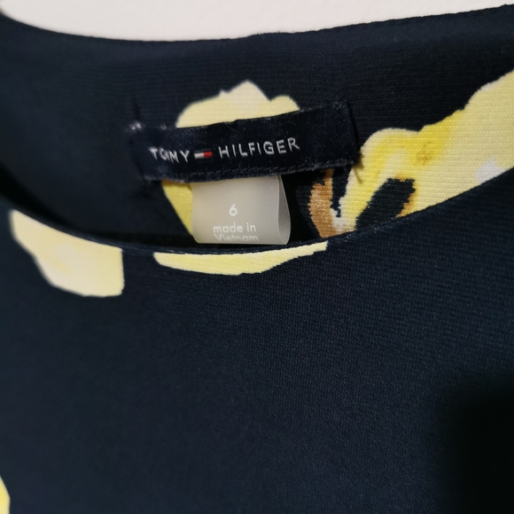 Tommy Hilfiger Floral Navy, White and Yellow Dress - Picture 2 of 7